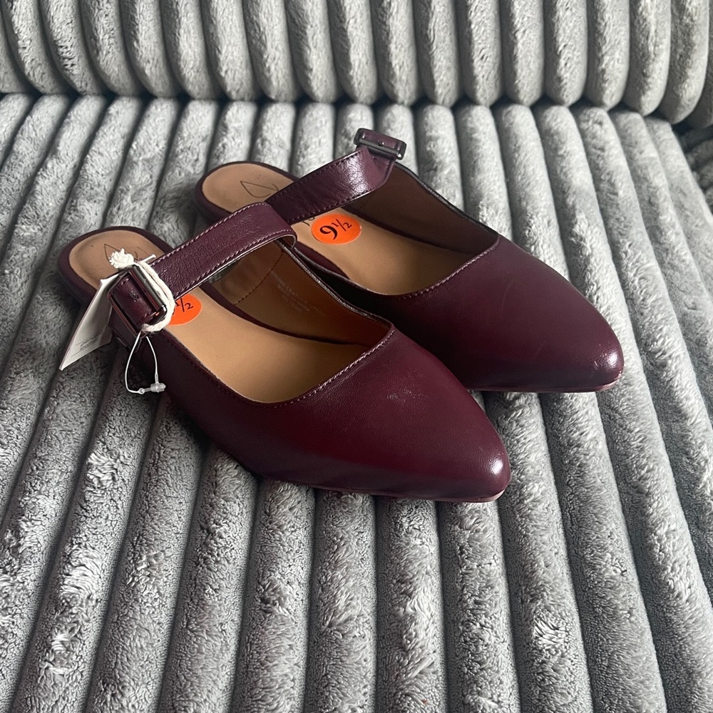 Joie Burgundy Pointed Flats